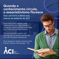 Doe um livro e deixe sua marca na ACI